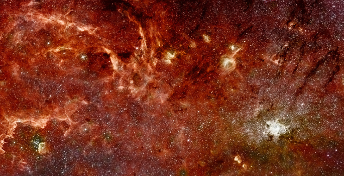 lots of stars on a black background